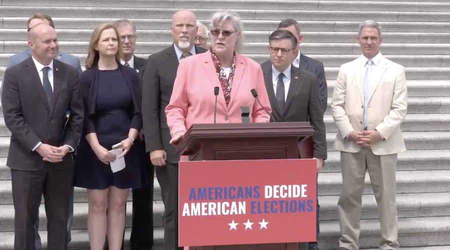 Rosemary Jenks at SAVE Act press conference